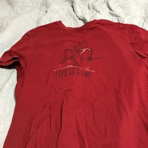 Life is good golf shirt